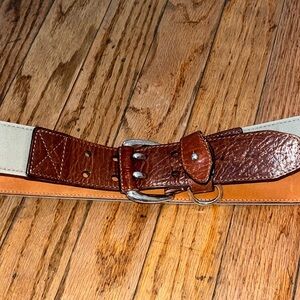 ORVIS: Men’s 44” Leather & Canvas Belt